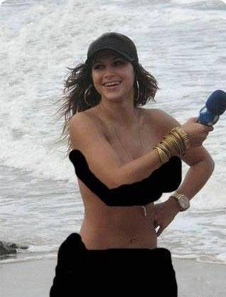 مذيعة لبنانية” تتعرى بالكامل للحصول على لقاء تلفزيوني مع “تاجر بورصة ؟!! صور