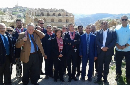13 سفيرا اوروبيا في قلعة الكرك