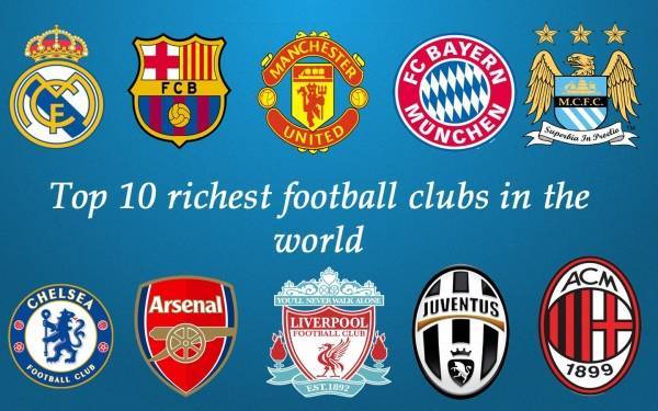 أغلى 10 أندية في العالم من حيث قيمة اللاعبين