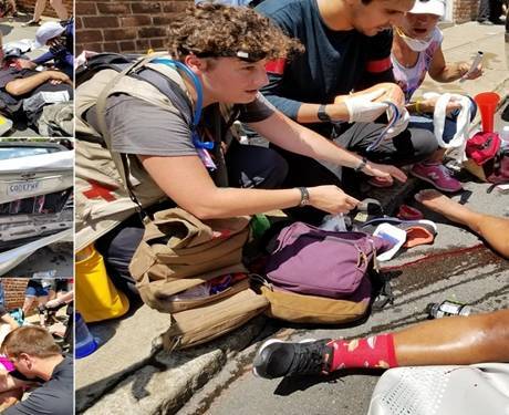 بالفيديو دهس وأعمال عنف في فيرجينيا.. وترامب يدعو للوحدة