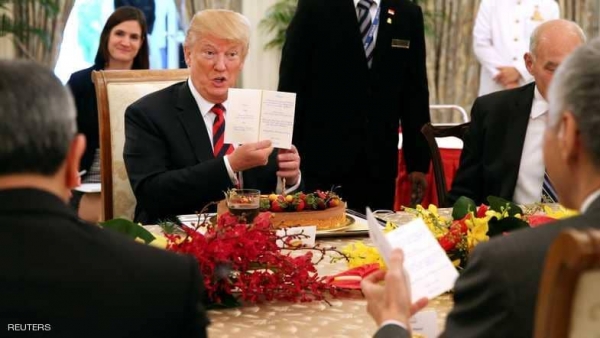 مائدة القمة تخذل ترامب.. فماذا أكل الزعيمان؟