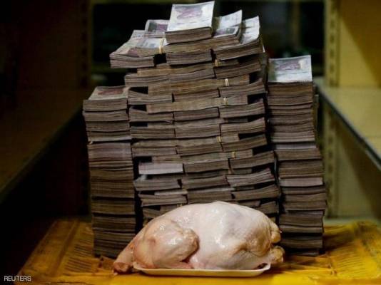 التضخم في فنزويلا يسجل 1.3 مليون في المئة