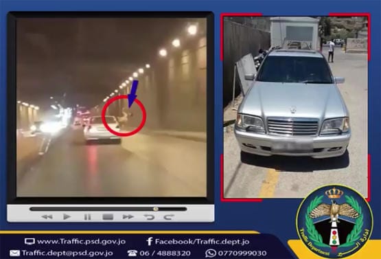 شاهد بالفيديو ...ماذا فعل هذا السائق داخل نفق عبدون؟