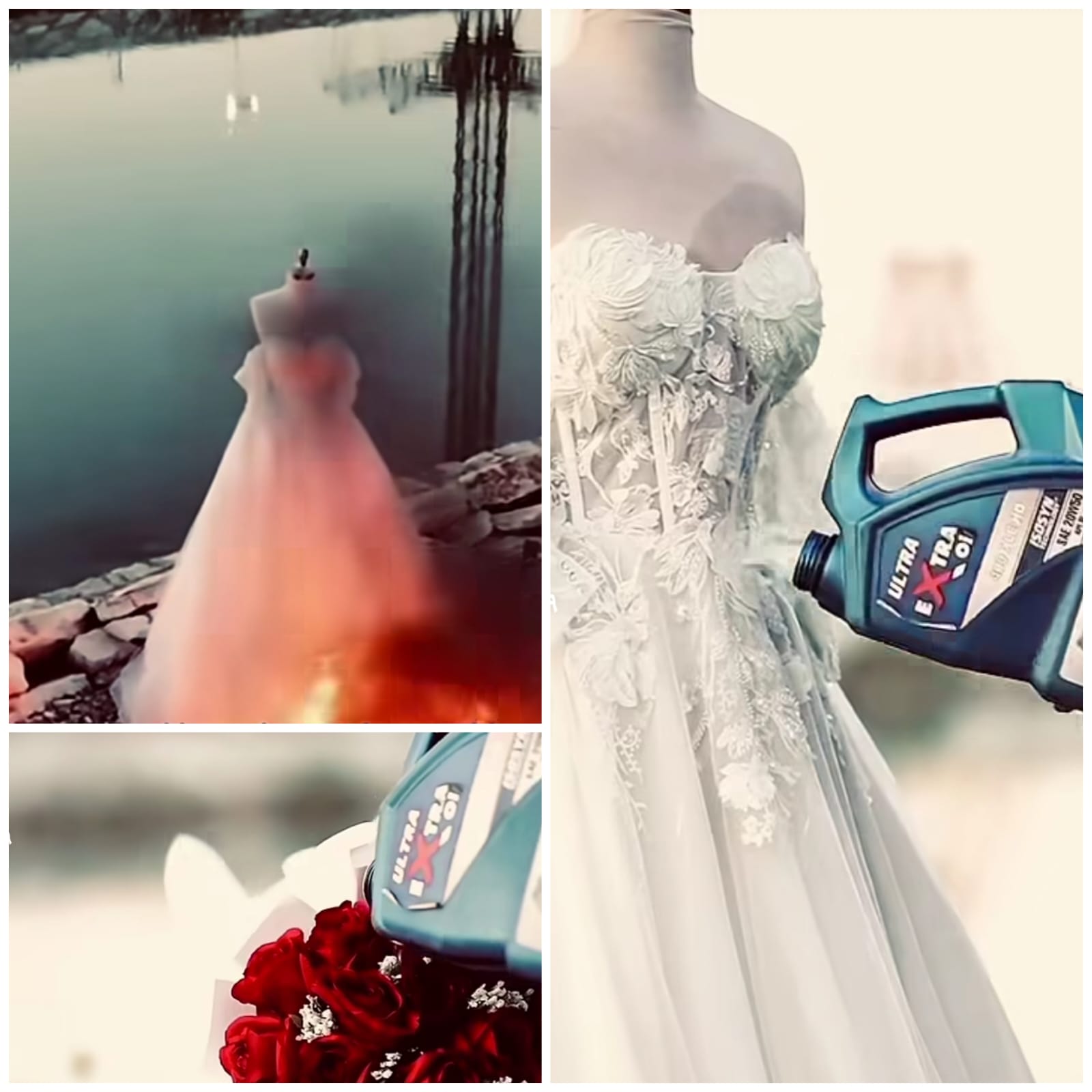 أحرقت فستان زفافها؟! الحقيقة الكاملة وراء الفيديو الأكثر جدلًا