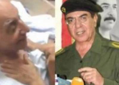 بالفيديو: وزير الإعلام العراقي السابق  سعيد الصحاف  يصارع الموت ويبكي مع زوجته