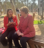 ميركل تتعاطف مع الكيان المحتل وتتفقد مواقع هجمات 7 أكتوبر