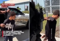 شرطة فلوريدا تعتقل طفلا وجه تهديدا كتابيا بقتل زملائه (فيديو)