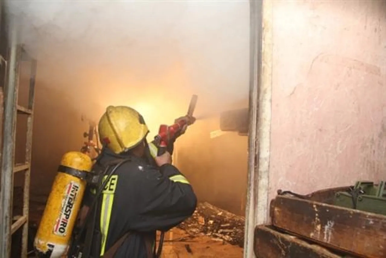 حريق مخبز في إربد يسفر عن إصابة 3 أشخاص